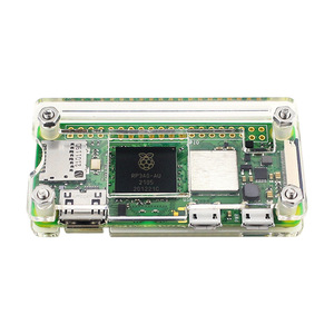 Aismartlink Raspberry Pi zero 2 W custodia in acrilico lampone Pi0 2 W custodia protettiva trasparente con dissipatore di calore - Product Image 1