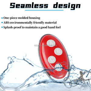 Spezielles Design 433MHz Duplikat RF Wireless 4-Kanal-Garagentor-Fernbedienung Metalls chl üssel fernbedienung für Tor zugang Rote Farbe - Product Image 2