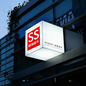Außenbereich Wandmontage Acryl-Leuchtkästchen <span class=keywords><strong>LED</strong></span>-Schilder mit Ganzkörperbeleuchtung für Unternehmen Werbedisplay