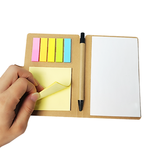 Personalized <strong>Memo</strong> Sticky Notes Flag Kraft Paper <strong>Notebook</strong> Mini Small <strong>Notebook</strong> Custom <strong>Notepads</strong> With Pen and Sticky Notes - Product Image 1
