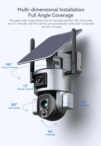 รุ่นใหม่ Y5กล้องกลางแจ้งเป็น4พันคู่เลนส์,พลังงานแสงอาทิตย์กลางแจ้งกล้อง Wifi,ฟังก์ชั่นกันน้ำโลโก้ที่กำหนดเอง - Product Image 5