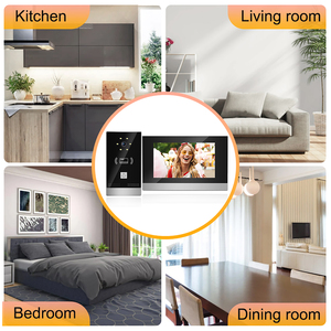 TCP/IP Wire videocitofono sistema citofono Touch Screen da 7 pollici con Tuya per la casa Villa citofono Video POE campanello fotocamera - Product Image 5