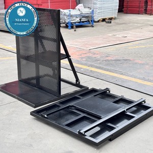 Stadyum güvenlik kalabalık kontrolü için birbirine sistemi ile ağır görev Event olay eskrim 1.2m yükseklik isıl işlem görmüş ahşap - Product Image 6