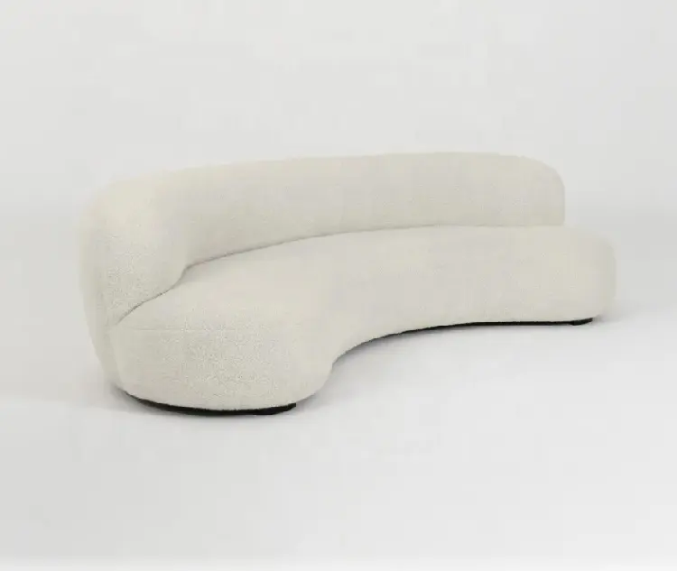Cadeira de sofá de lã cordeiro europeu, venda quente longa para sala de estar, móveis