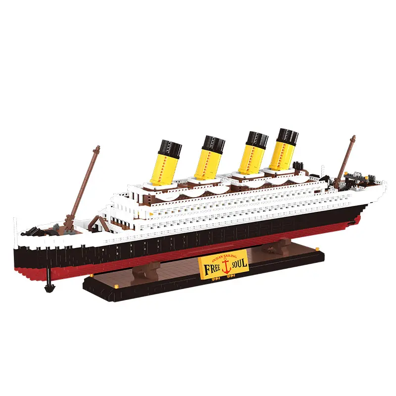 Balody 16325 Titanic, modelo de crucero de lujo, Kit de construcción de montaje, Mini bloque de construcción para niños