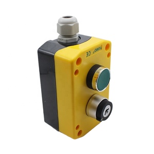 SDL16-JBPC2AD scatola di controllo di 2 fori con la scatola di controllo verde dell'interruttore a chiave della scatola di pulsante a filo - Product Image 4