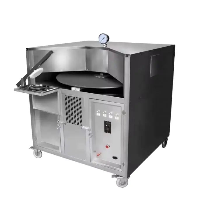 पिटा ब्रेड बेकिंग मशीन अरबी मकई ब्रेड मशीन स्वचालित ओवन मशीन वाणिज्यिक पिटा अरबी ब्रेड ओवन इलेक्ट्रिक बेकिंग