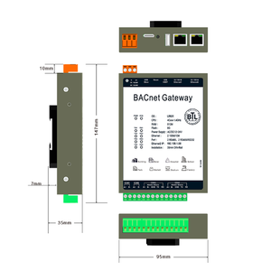 BACnet Gateway con protocollo Modbus supporto convertitore per BACnet IP Server applicazione IoT prodotto da Router BACnet - Product Image 3