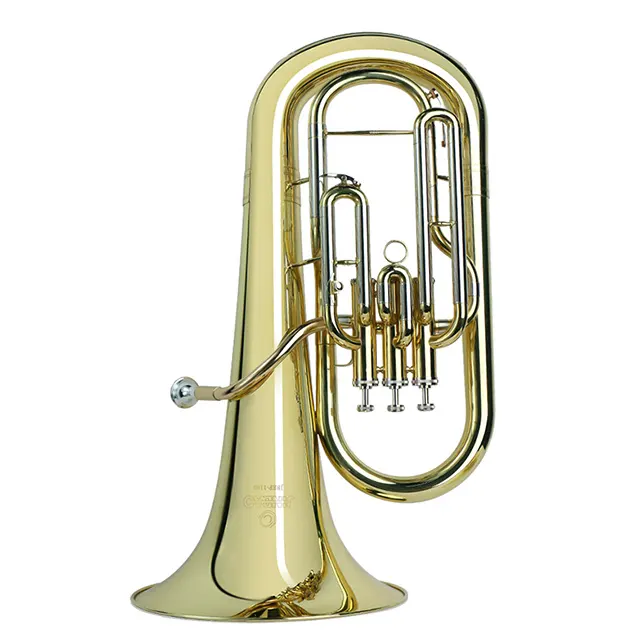 JinBao JBEP-1180แล็คเกอร์ทองเหลือง Bb แบน Euphonium ชดเชยราคาโรงงาน