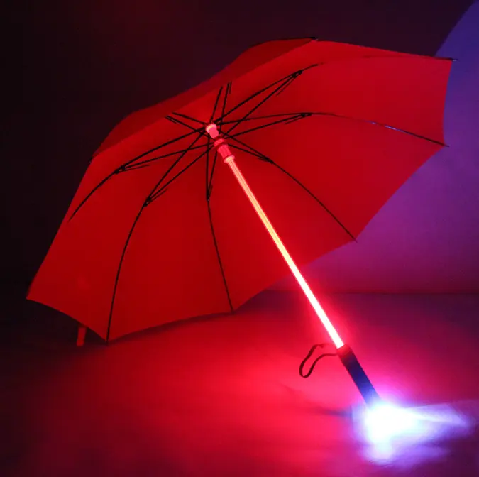Ombrello a Led con luce a Led bagliore in pioggia/ombrello di luce a led/ombrelli a luce elettronica a LED