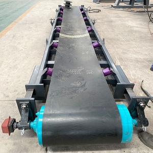 Mining Large Output Mobile Belt Conveyor, Portable Inclined Belt Conveyor Machine, Industrial Transporting Belt Conveyor