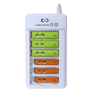 Verimli üretim <span class=keywords><strong>Nimh</strong></span> pil nikel-metal hidrit pil şarj cihazı AA/AAA akıllı LCD 8 yuvası şarj