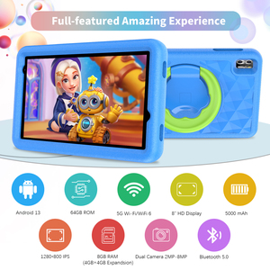 Auf Lager Original Design 8 Zoll Kiddies Tablet Quad-Core-RAM 4G ROM 64G WIFI-Tablet-PC mit Lern-Apps vor installiert - Product Image 2