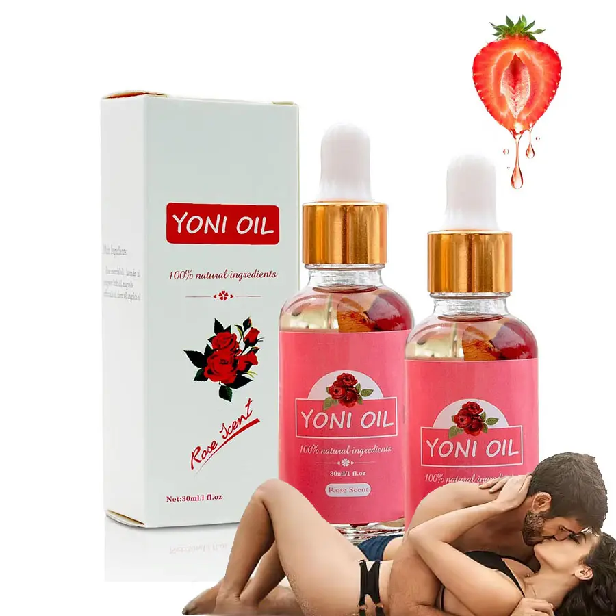 Óleo Yoni personalizado para mulheres, óleo lubrificante essencial para massagear e fortalecer a vagina, desintoxicação rosa