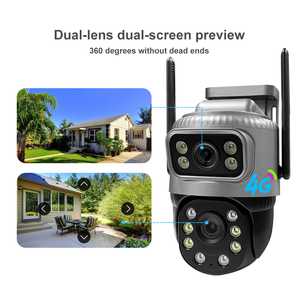 V380 yeni Model mermi ve 2 inç PTZ kamera SC20-4G siyah 4MP güvenlik CCTV kablosuz IP güvenlik çift Lens 4G ağ PTZ kamera - Product Image 4