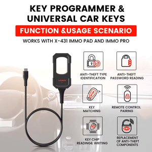 For LAUNCH X431 <strong>Key</strong> <strong>Programmer</strong> Smart <strong>Key</strong> Anti Theft Work Read/Write IMMO Chip Programming for X431 <strong>PRO</strong> ELITE <strong>PRO</strong> Diagnostic Tool