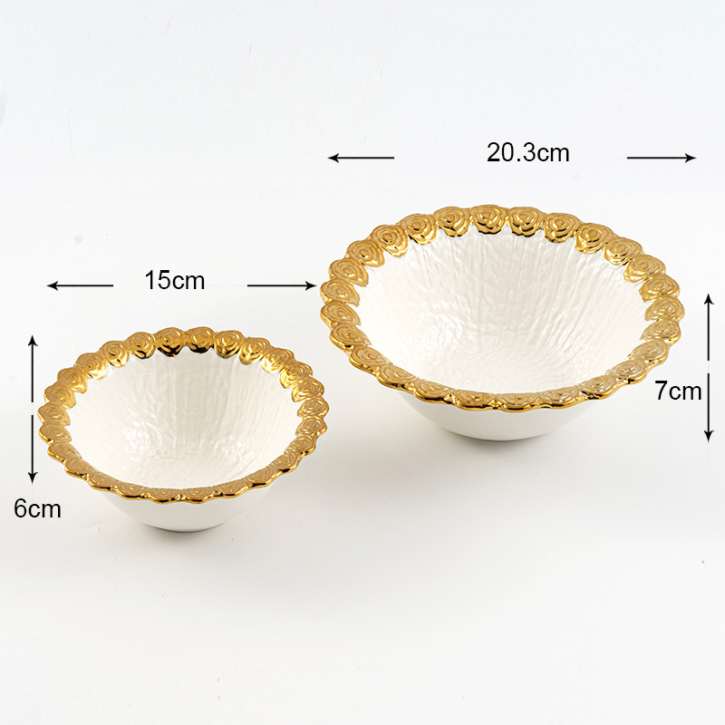 bol blanc de 6 pouces