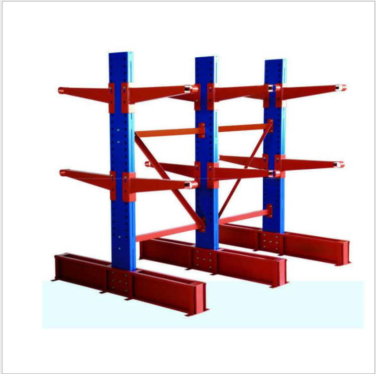 2000kg Capacity Steel Tube Cantilever Rack Shelves For Fabric Roll Storage 2