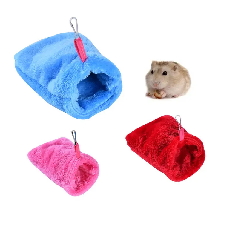 DIY hamster cage accessories hanging sleeping bag hamster bedding pet supplies