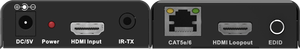 Extensor HDMI a 60m 196 pies sobre un solo UTP CAT5e/6 LAN RJ45 compatible con 4K 60Hz con transmisor y receptor HDMI Loopout - Product Image 6