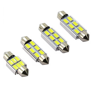 Festoon CANbus หลอดไฟ LED 31มม. 36มม. 39มม. 41มม. C5W LED ข้อผิดพลาด6 LED SMD ไฟอ่านหนังสือภายในรถ - Product Image 1