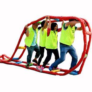 Funny Inflatable Caterpillar Game / PVC Human Wheel Racing Run for <strong>Teambuilding</strong> Work - Product Image 6