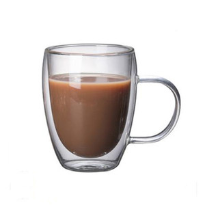 コーヒー用ホウケイ酸ガラスカップ茶エスプレッソコーヒー用二重壁ガラスカップ