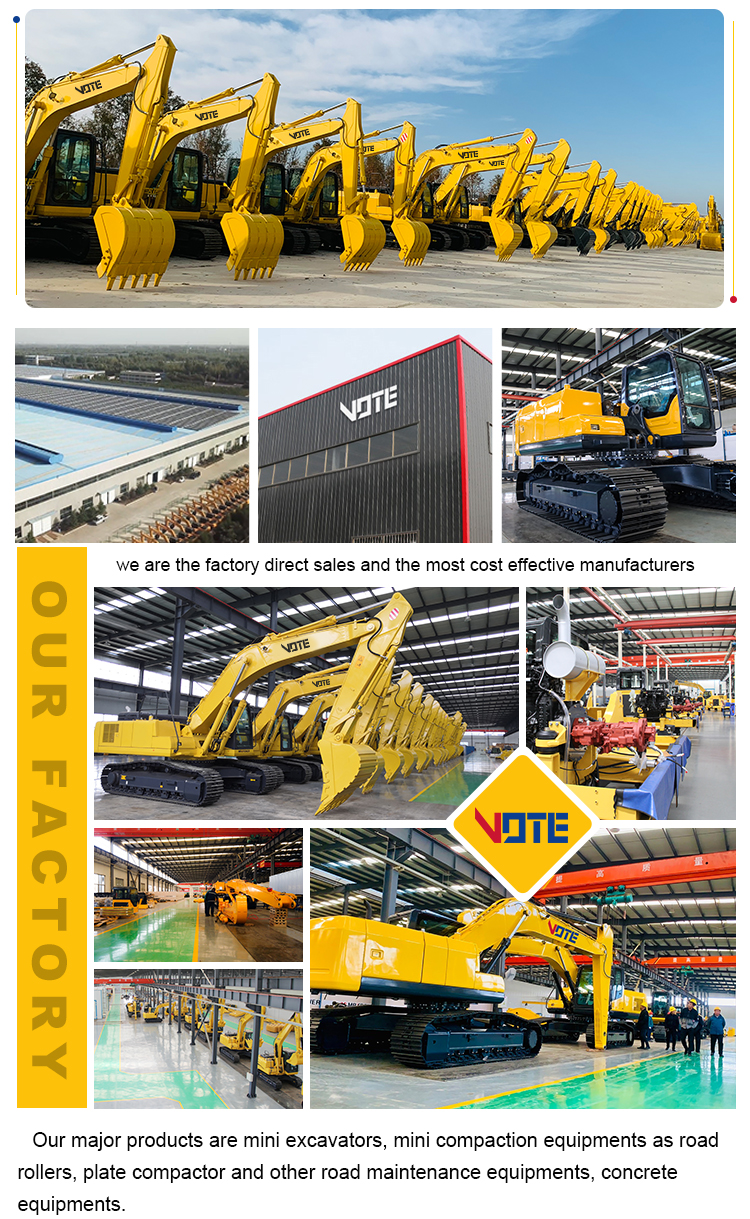 Chinese 6 ton excavator CE rubber crawler track excavator with auger crawler digger material handling Chinese digger