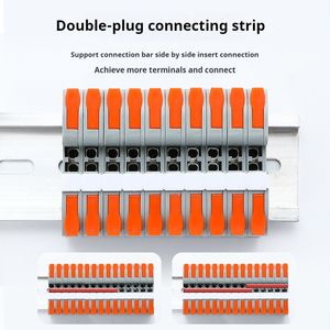 Pluggable <strong>Terminal</strong> <strong>Block</strong> 0.2-4mm2 Lever Nut Fast <strong>Terminal</strong> <strong>Blocks</strong> 32A <strong>Spring</strong> Wire <strong>Push</strong> in Wire <strong>Terminal</strong> <strong>Block</strong> Connector - Product Image 6