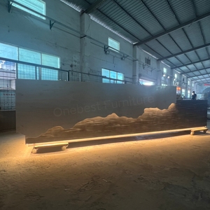 Tech-Sense thương mại hiện đại sáng Đá Nhân Tạo bàn tiếp tân U hình dạng <span class=keywords><strong>KFC</strong></span> dịch vụ truy cập - Product Image 5