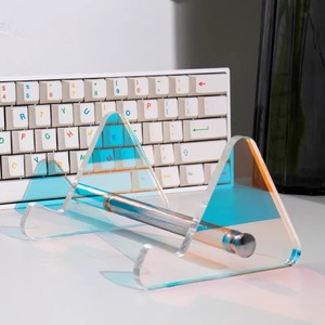 3 Tiers Display Keyboard Holder Transparent Acrylic Keyboard Stand <strong>Computer</strong> Mechanical Keyboard Rack Storage Detachable Holder - Product Image 3