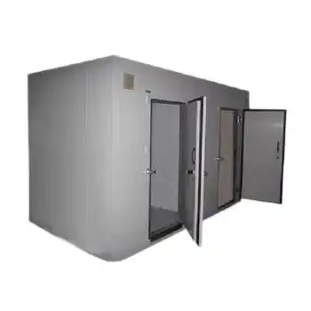Walk in freezer room warehouse cold storage facility for meat vegetables beer