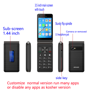 โทรศัพท์มือถือพับได้สมาร์ทโฟน4G OEM ออกแบบได้ตามต้องการพร้อมด้วยโทรศัพท์พับได้ทั้งระบบ NFC และ Whatsapp บน Facebook - Product Image 2