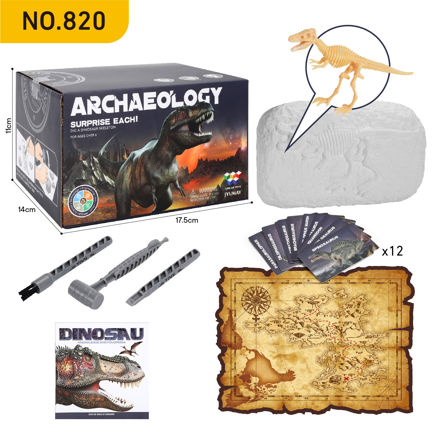 820 œufs de dinosaures