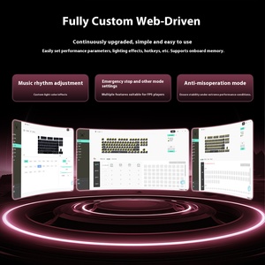 Xinmeng butfly B87 từ trục Bàn phím chuyên nghiệp có dây kép USB không thấm nước bàn phím cơ khí cho chơi game - Product Image 6