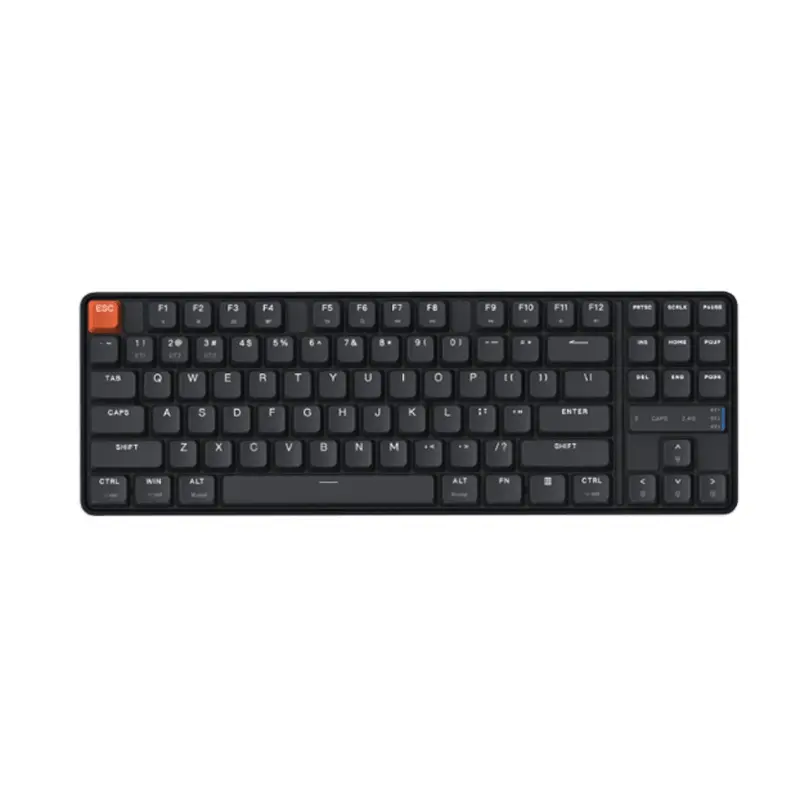 Yeni Xiaomi mekanik klavye TKL 87 anahtar işıklı mavi-diş oyun ofis için kablosuz kablolu 2.4GHZ 3-mode