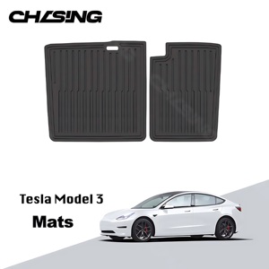 Kaliteli iç aksesuarları gövde <span class=keywords><strong>Mat</strong></span> arka koltuk Tesla modeli 3 Model3 için arka kapak araba paspaslar