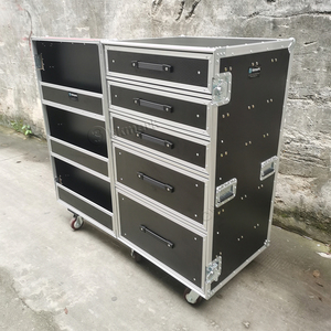 Cho hiệu suất ngoài trời tải cao tiêu chuẩn nhôm & ván ép 5-ngăn kéo video workbox trường hợp chuyến bay OEM/ODM có sẵn - Product Image 4