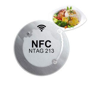 13.56mhzカスタムNFCタグチップアンテナラベルウェットインレイN213紙URL QRコード電子棚ステッカーNFC RFIDラベル - Product Image 2