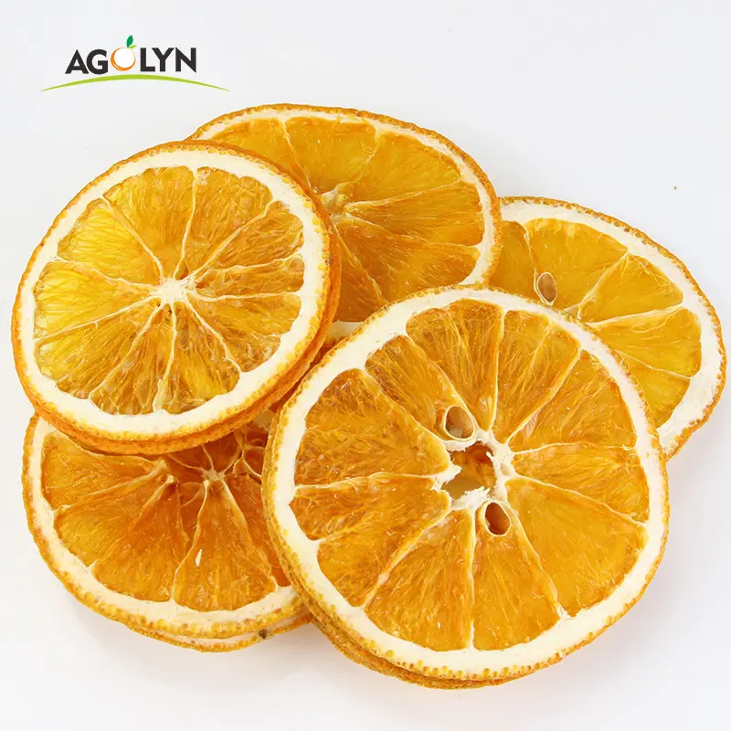 شرائح البرتقال المجفف زينة مشروب لا يتوفر إضافات فاكهة البرتقال المجفف الطبيعية بنسبة 100%