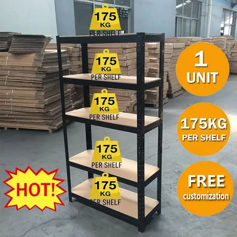 Rack de stockage sans boulons étagère de garage, rack personnalisé sans boulons, étagère environnementale antidérapante avec panneau MDF