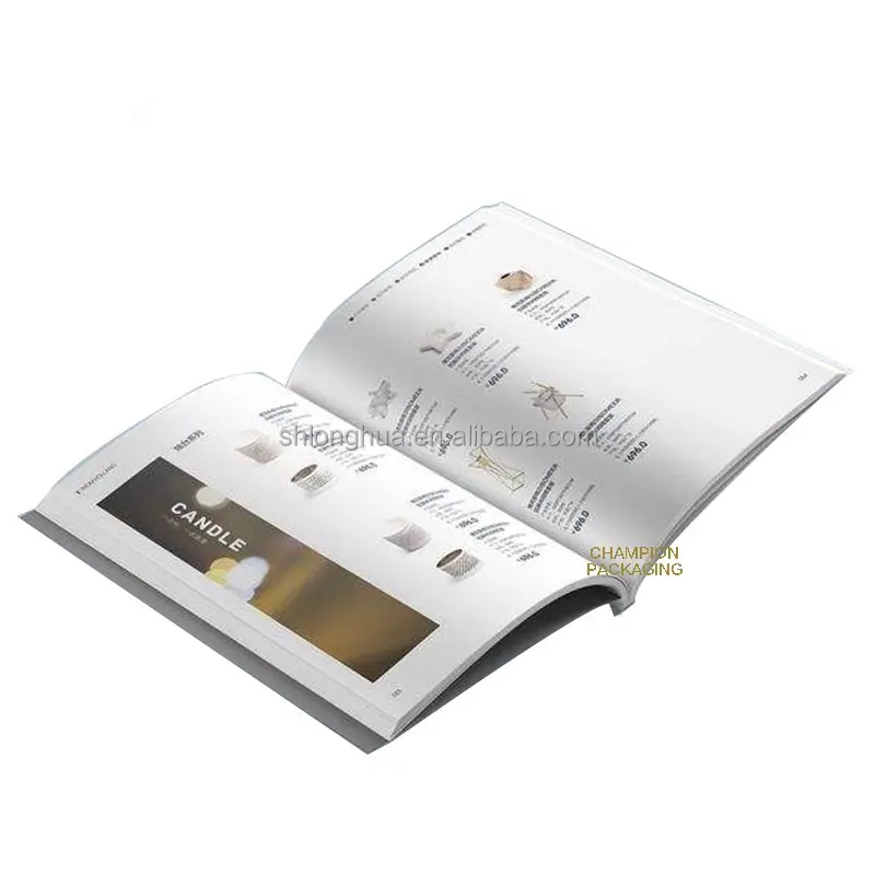 מותאם אישית לוגו CMYK עסקי אופנה בגד מגזין ספר חוברת חוברת קטלוג הדפסת שירות
