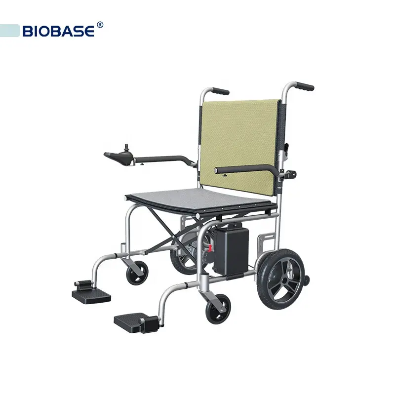 Biobase R Silla de Ruedas Eléctrica MFN801L de Alta Calidad BIOBASE para Pacientes de Hospital-Ligera y Ajustable