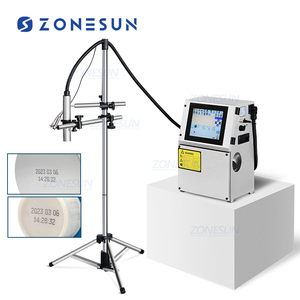 ZONESUN de vidrio de Metal de acero de PVC de plástico caja de cartón número de lote logotipo marca puede codificación de fecha impresora de inyección de tinta Digital de impresión de código de máquina
