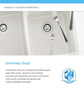 Topmount Granite thạch anh cát thanh chìm tàu nhỏ gọn chìm cho nhà bếp hoặc phòng tắm - Product Image 5