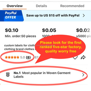 Factory Price Custom Clothing <strong>Tag</strong> - Product Image 6