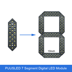 Açık su geçirmez 10 inç küçük boyutlu 7 segment led ekran modülü - Product Image 2