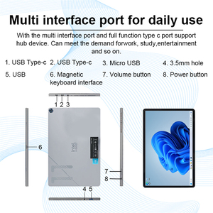 厂家直销视窗11平板电脑12gb 256gb 2合1平板电脑10.95英寸2K IPS屏幕赢11带键盘笔的便携式标签 - Product Image 3