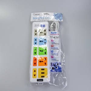 ขายร้อนราคาถูกขยายซ็อกเก็ตใหม่ที่มีสีสันสากลเสียบและซ็อกเก็ตที่มีปุ่ม - Product Image 6