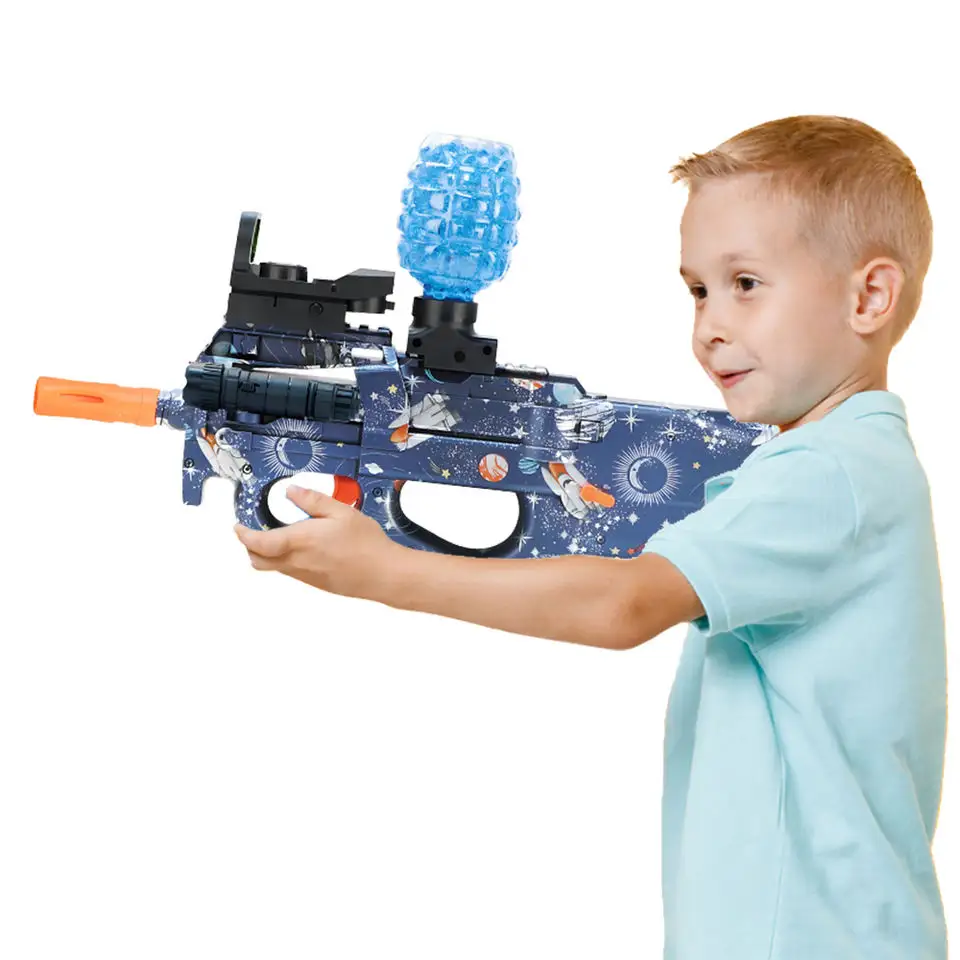 2023 Electric Gel Ball Blaster P90 Splatter Ball Gun Automatic for Gel Ball Gun Outdoor Battle Game